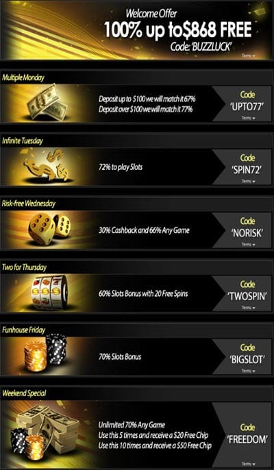 20 Free Spins at BuzzLuck Casino