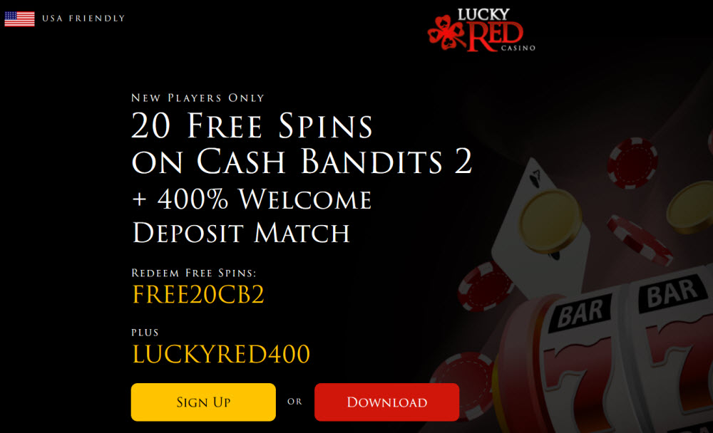 Lucky Red Casino No Deposit Bonus Codes > Get 20 FREE
