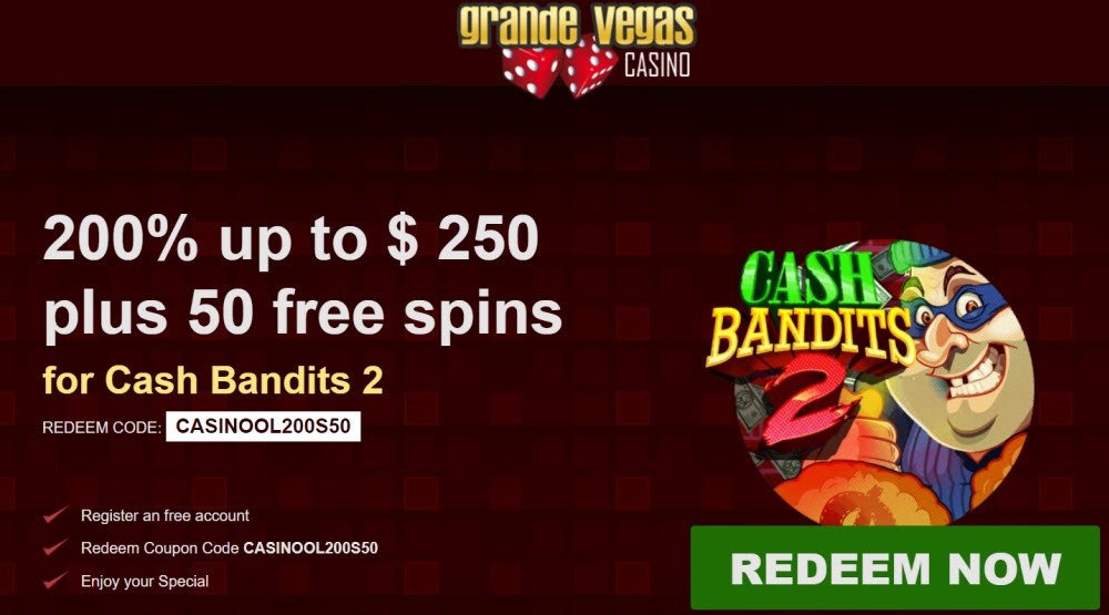 Grande Vegas Casino No Deposit Coupon