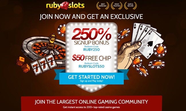ruby slots casino no deposit bonuses
