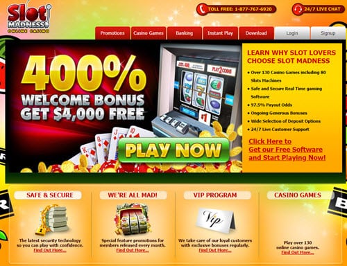 Slot Madness Casino No Deposit Bonus Codes free spins review June