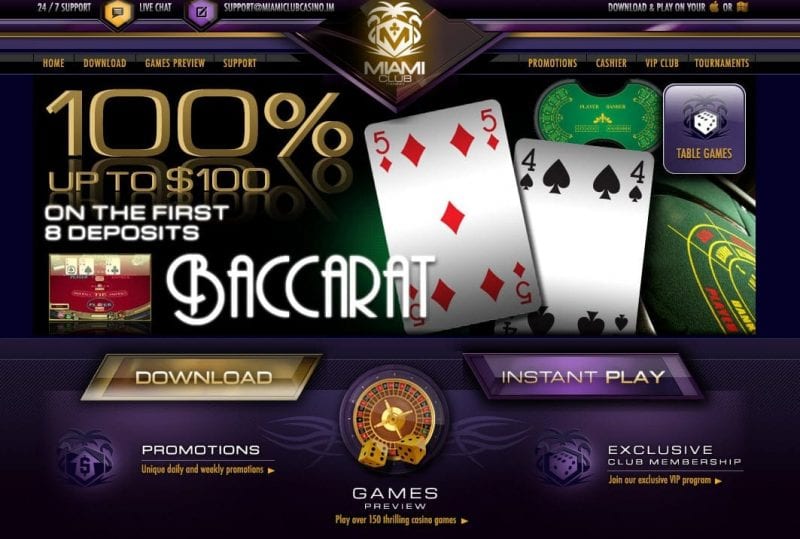 baccarat casino on line miamiclub