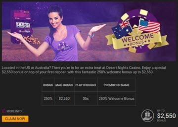 Desert Night Bonus Codes 2017