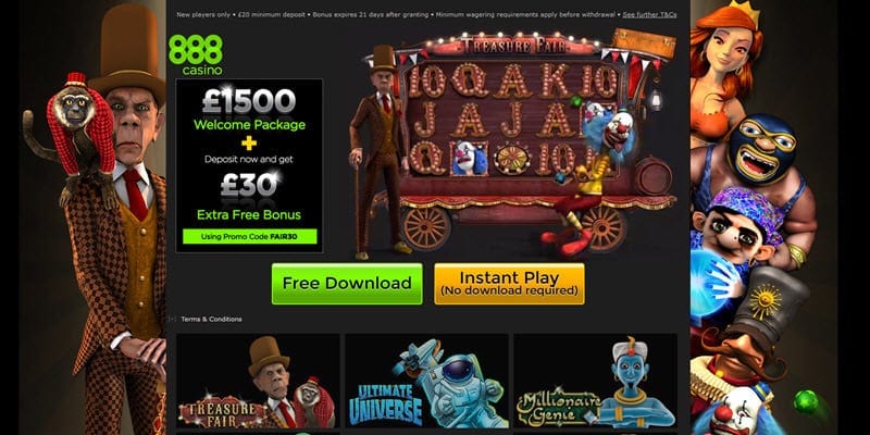 casinos online 888 treasure