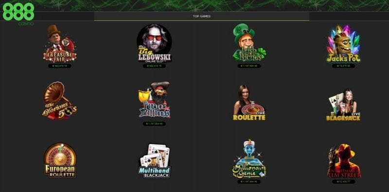 888casino mobile games play now