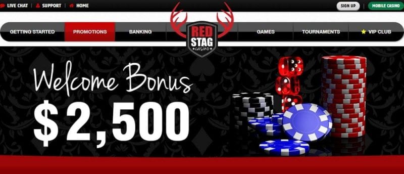 Red Stag Free Bonus