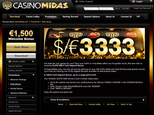 casino midas bonus