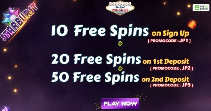 Jackpot Paradise Casino no deposit bonus codes - 10 Free Spins