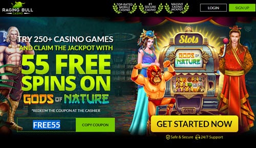 Raging Bull 55 Free Spins