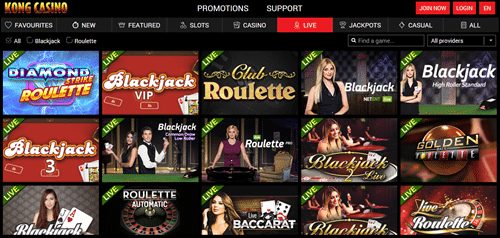 Kong Casino Live Casino