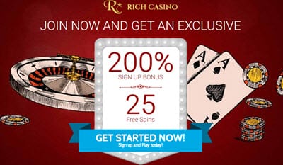 Rich Casino 25 Free Spins