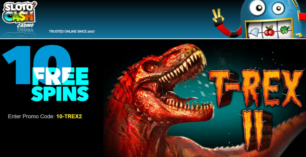 T REX SLOT no deposit bonus