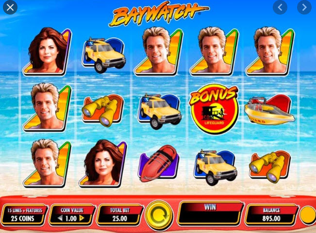 Baywatch 3D Slot Machine