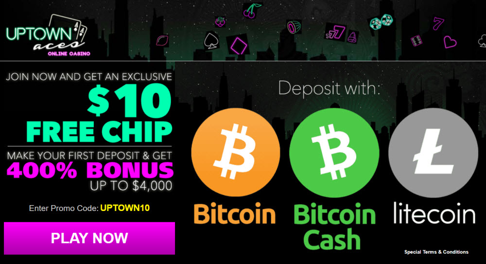 UpTown Aces Casino No Deposit Bonus Codes > 20 Free!