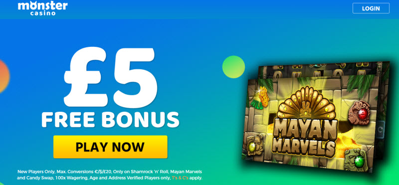 Monster Casino No Deposit Bonus