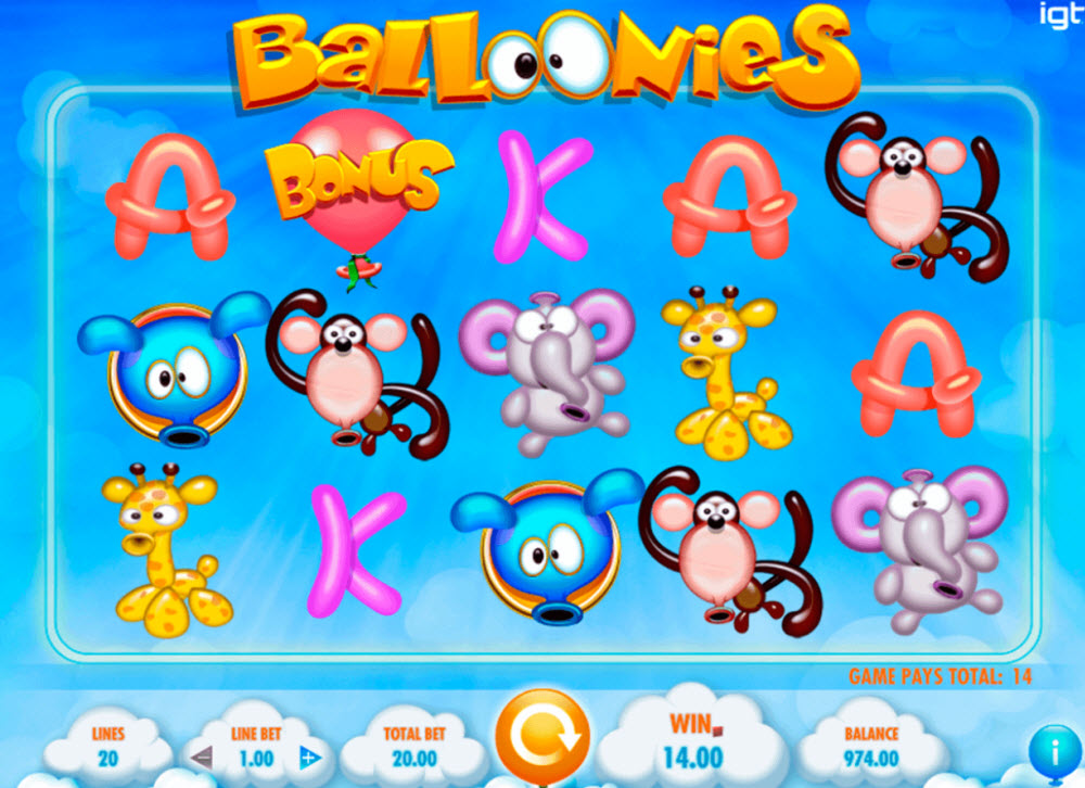 Balloonies Slot Machine