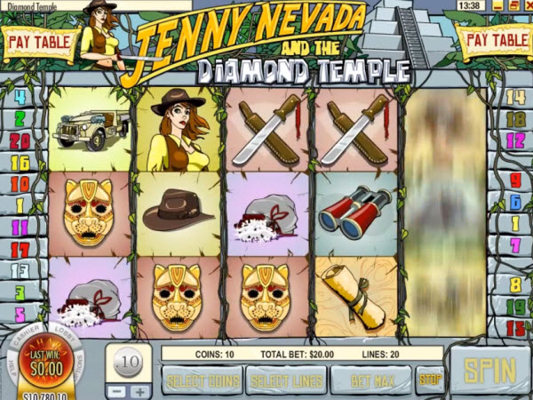 Jenny Nevada and the Diamond Temple Slots