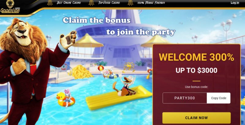 Golden Lion Online Casino Welcome