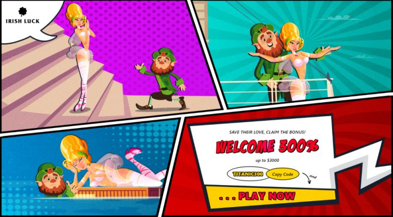 Irish Luck Online Casino Welcome Bonus