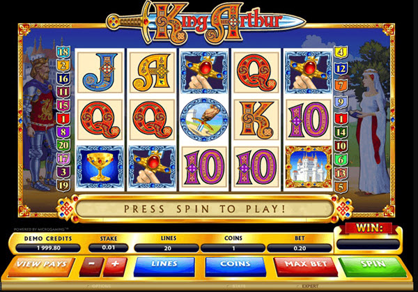 king arthur slot