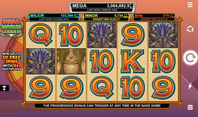 Mega Moolah Goddess Slot