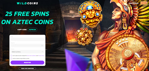 Wildcoins Casino Deposit (25 Spins!)