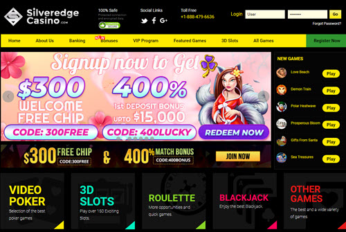 silveredge casino no deposit bonus free spins