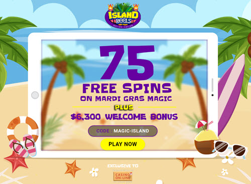 Island Reels Casino 75 Free Spins No Deposit Bonus Codes Island Reels Casino 75 Free Spins No Deposit Bonus Codes
