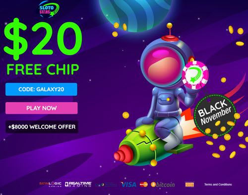 Sloto Stars Casino ($20 Free)